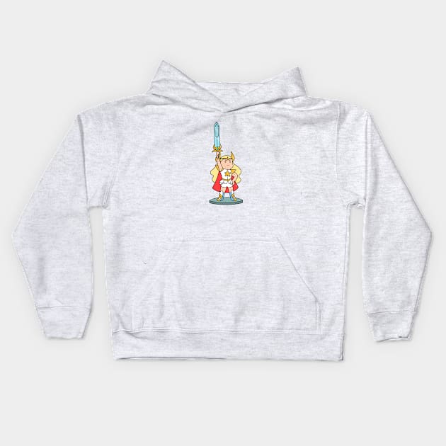 Mini she-ra Adora Kids Hoodie by moonfist